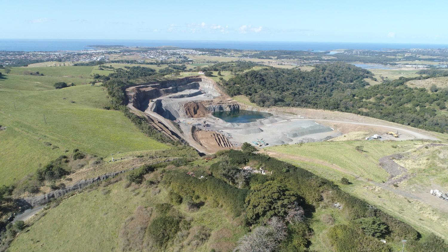Albion Park Quarry stage 7 extension project by Cleary Bros