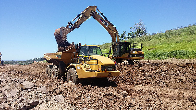 Cleary Bros Earthmoving in Action