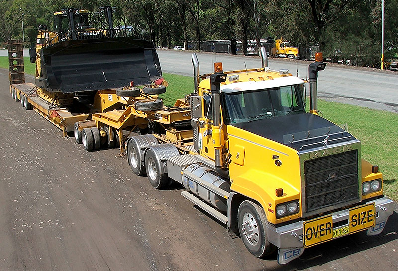 Cleary Bros Trailer with Dozer