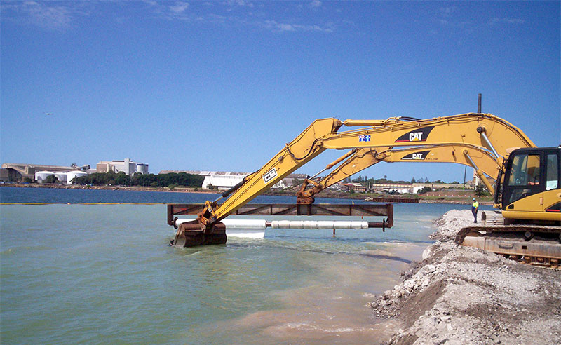 Cleary Bros Long Reach Excavator Services